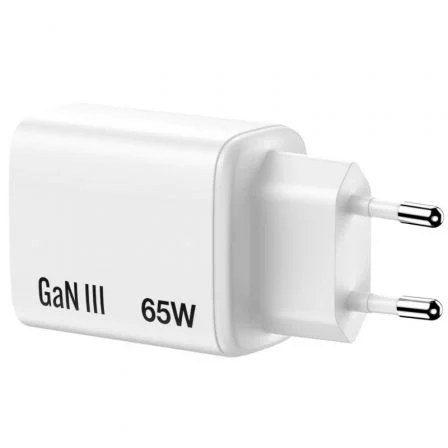 Verbatim Essentials Cargador de Pared GaN 65W 2xUSB-C 1xUSB-A Blanco